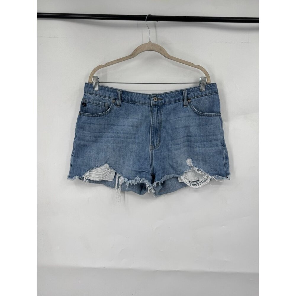 Kancan Distressed Denim‎ Cutoff Jean Shorts Women 31 Blue Light Wash